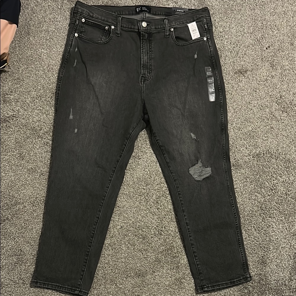 Women’s Distressed Black Jeans